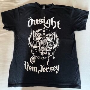 Onsight New Jersey Hardcore Motorhead Logo Black T-shirt Size Medium